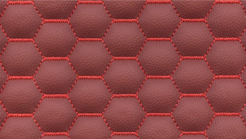 Kapitone Nakışlı Suni Deri